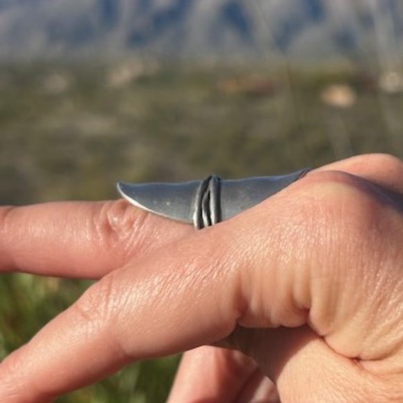 DIDAE Israel 925 Sterling Silver Hammered VTG-RING - Picture 5 of 10